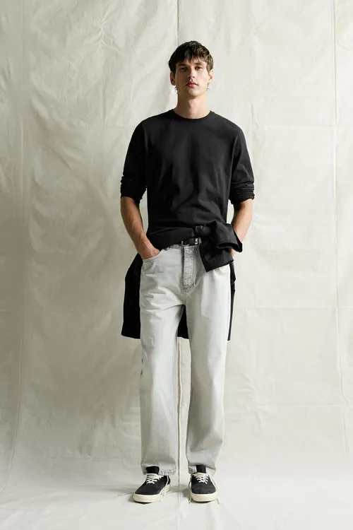 Uzyn ýeňli Relaxed Fit t-shirt - 36585411