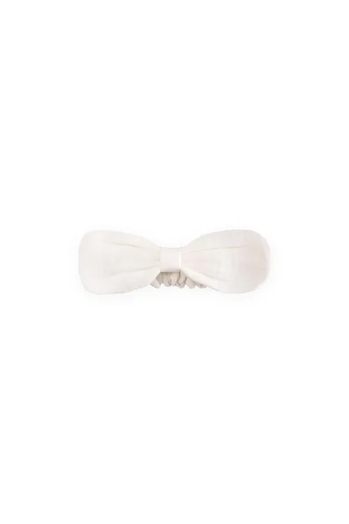 Muslin rezinli bantikli bandana Ekrýu - 36581485
