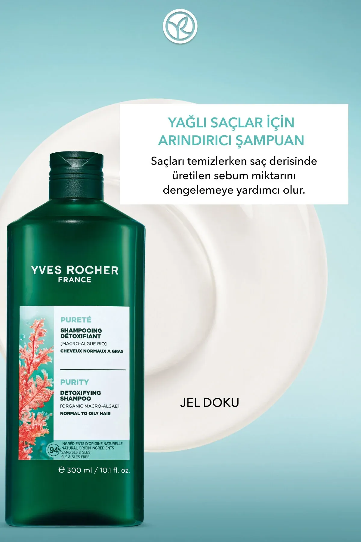 Ýagly saçlar üçin arassalaýjy detoks-şampun 300 ml - 17524426 — surat 2/8