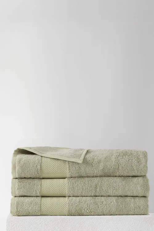 Esna 60% pamyk, 40% bambuk hammam polotensasy, 90x150 sm — nili ýaşyly - 33433297