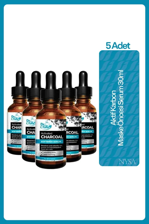 Dr. C. Tuna işjeňleşdirilen kömürli maskadan öňki syworotka 30ml - 5 sany - 33361122