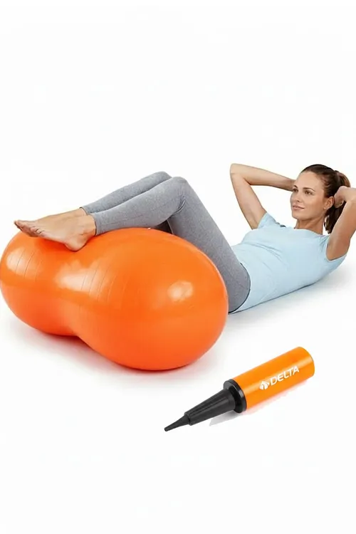 Pistaly pilates topy 90 sm | Araxis şekilli pilates topy we nasos, deňagramlylyk we fizioterapiýa üçin maşk topy toplumy - 33430527