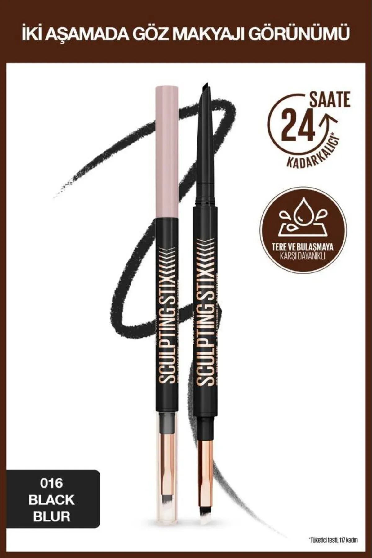 Sculpting Stix goşa uçly göz galamyny - 016 Black Blur - 33346718 — surat 1/7