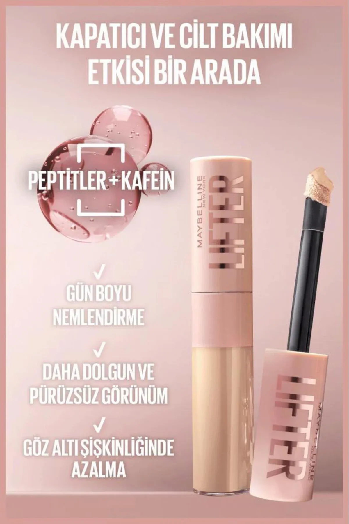 Düzüminde kofein we peptidleri bolan nemlendiriji we ýagtylandyryjy Lifter konsileri — 15 - 33347506 — surat 3/8