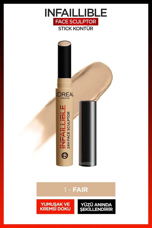 L'Oréal Paris Infaillible Face Sculpter Stick kontur - Fair - 33330887