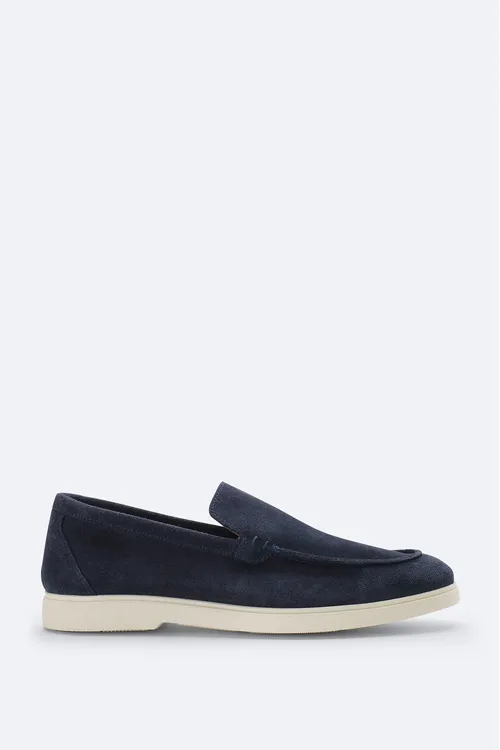 Erkek goýy gök reňkli, 100% zamuş ýeňil loafer aýakkaby A61Y8010 - 34220380