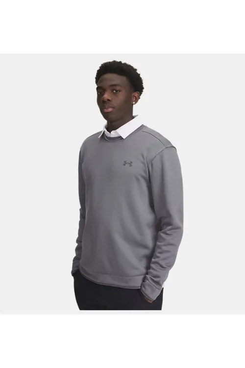 Erkekler üçin UA Sweater Fleece Crew tegelek ýakaly flis switşoty 6003723-025 - 36586657