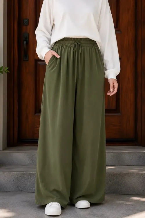 Haki reňkli jübili beli rezinli we bagjykly balak - 36587766