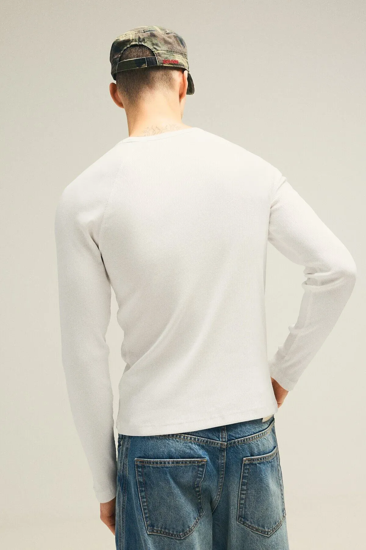 Uzyn жеňli slim fit futbolka - 36659120 — surat 3/6