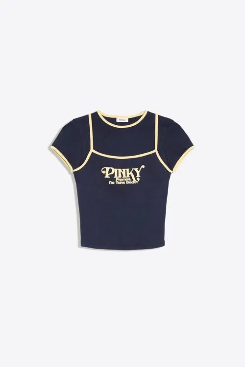 Gysga жеňli garşylykly çaply goşa gatlakly futbolka - 36658922 — surat 2/6
