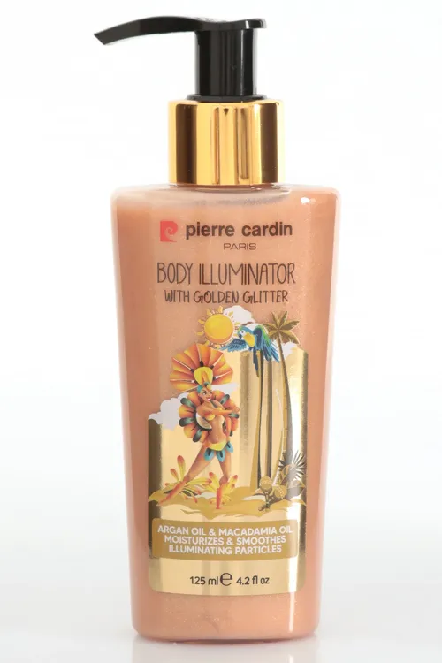 Body Illuminator With Golden Glitter-Altyn ýalpyldawukly beden aýdyňladyjysy-125ml - 33396501