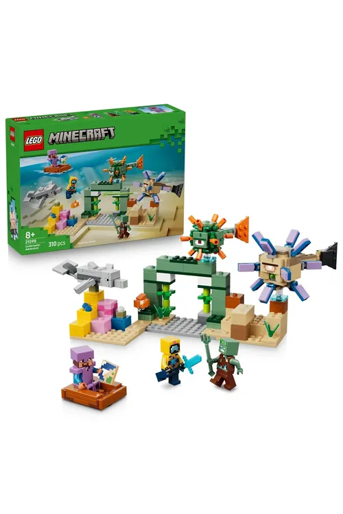 Minecraft® Suw asty başdan geçirmesi 21598 - 8 ýaşdan uly çagalar üçin oýunjak gurnama toplumy (310 bölek) - 35843161