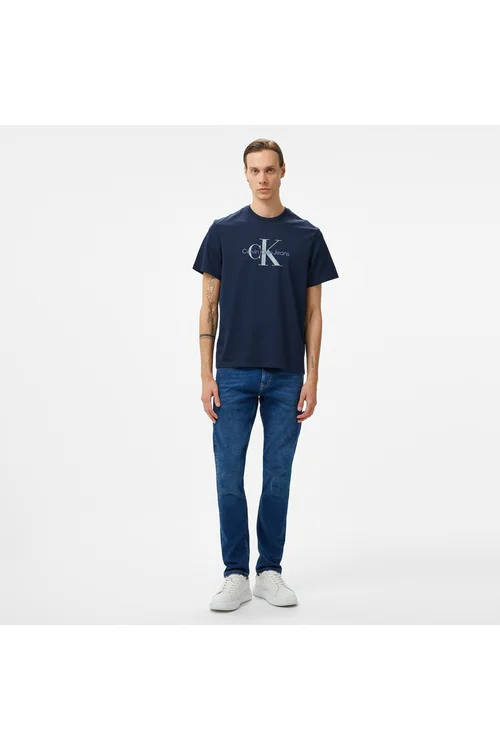 Calvin Klein Jeans Hero Monogram erkek goýy gök futbolkasy - 35047488 — surat 3/4