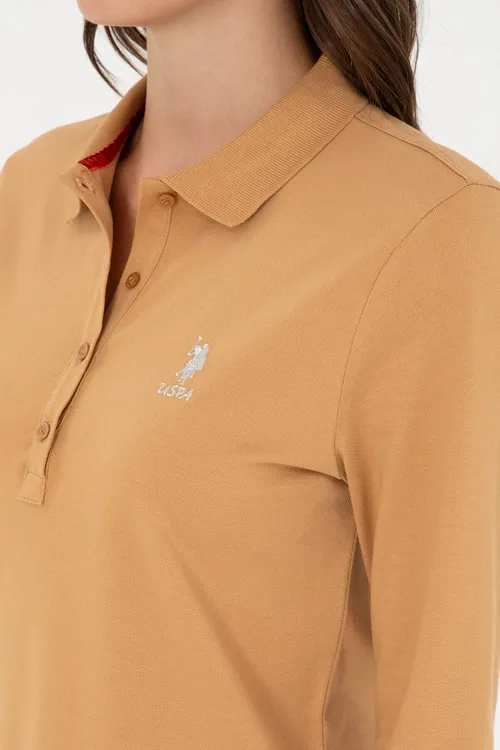 Aýal-gyzlar üçin düýe ýüňi reňkli polo ýakaly binýatlyk switşot 50289541-VR015 - 36661968 — surat 7/7