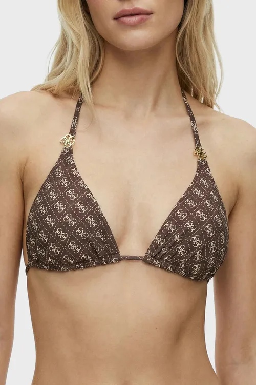Guess Rem 4G logotipli üçburçluk aýallar bikini üsti E6GJ48KCBJ0 E6GJ48 KCBJ0 PMLZ GOŇUR - 34232663
