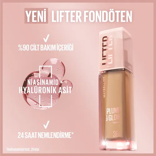 Maybelline New York Lifter Plump & Glow ýagtylandyryjy tonal krem 110 - 34047676 — surat 3/11