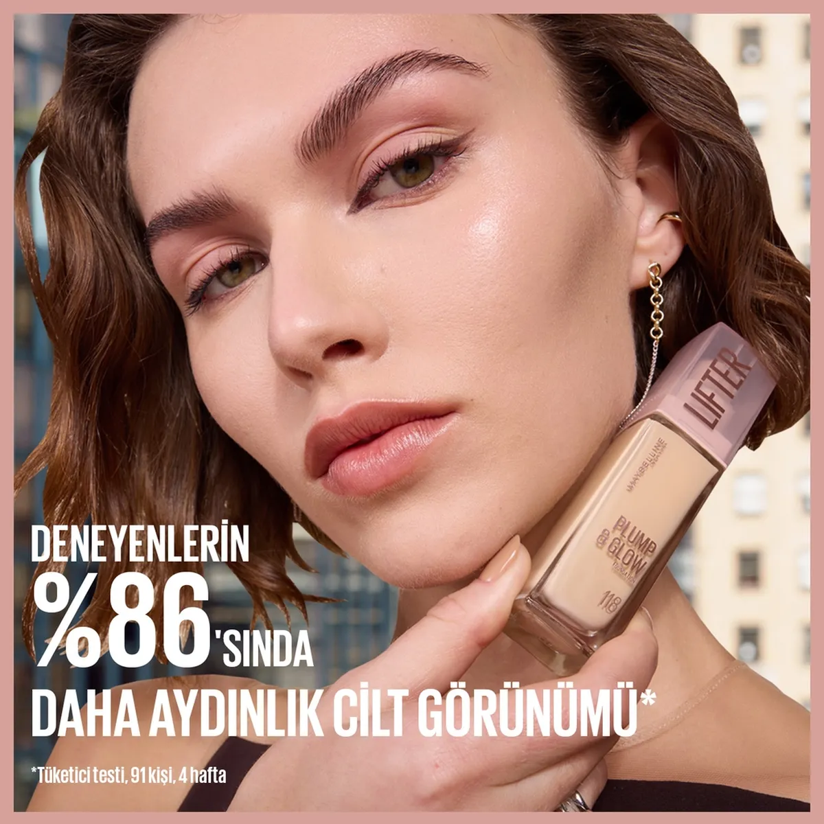 Maybelline New York Lifter Plump & Glow ýagtylandyryjy tonal krem 110 - 34047676 — surat 5/11