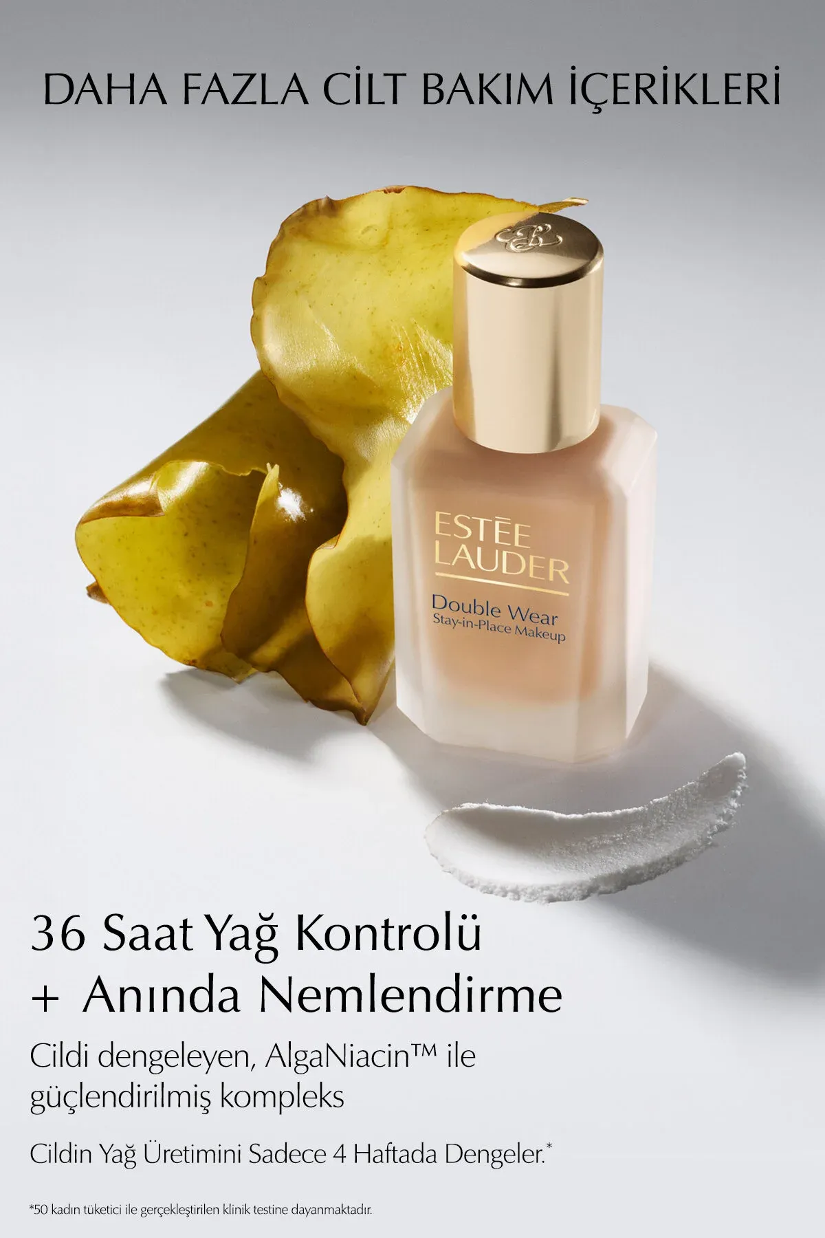 Double Wear Stay-in-Place tonal kremi SPF10 janly mat görnüşli (4N3 MAPLE SUGAR) 30 ml - 34046832 — surat 3/8