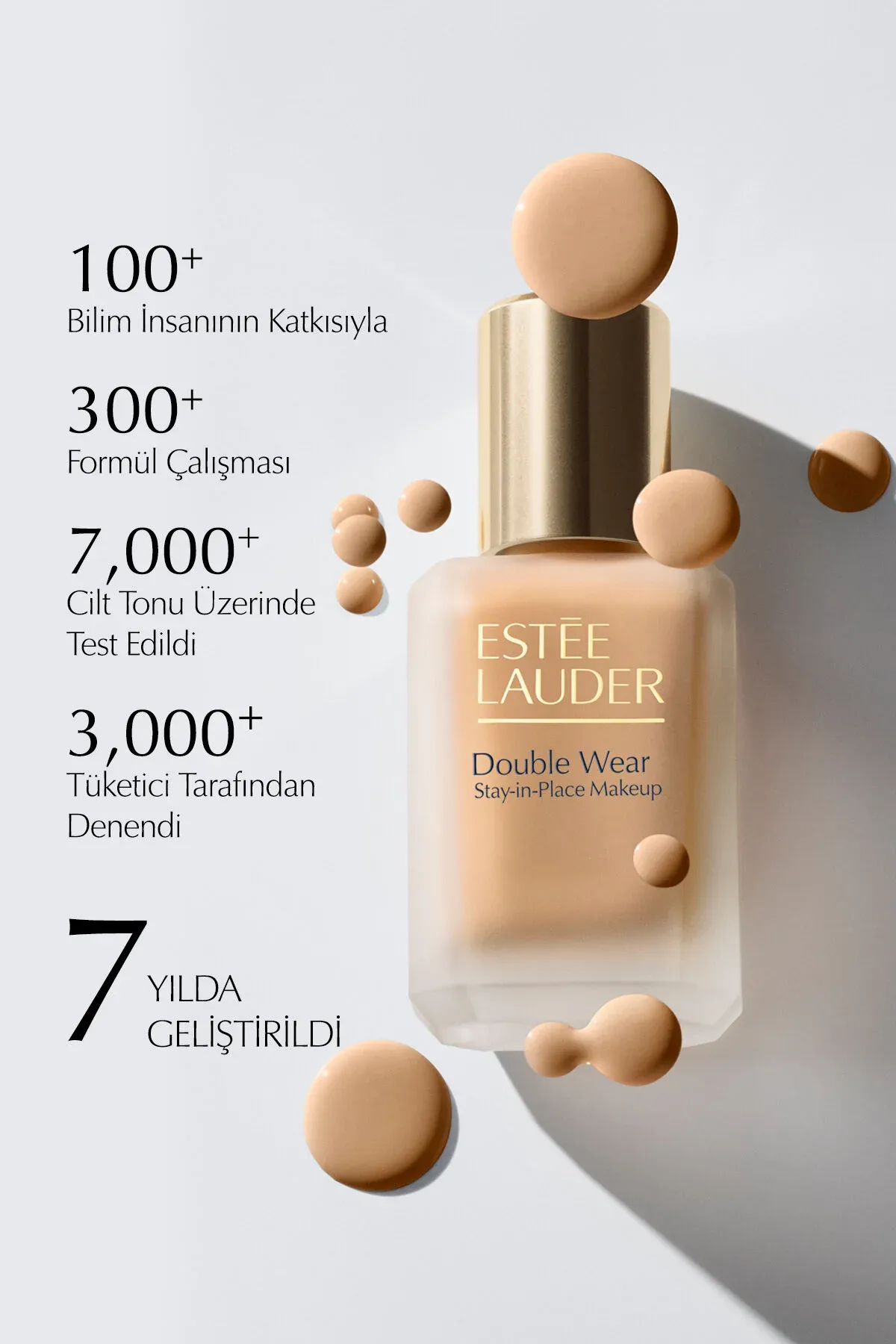 Syýahat ölçegli tonal kremi - Double Wear Stay-in-Place SPF10 (1N1 IVORY NUDE) 15 ml - 34046830 — surat 8/8
