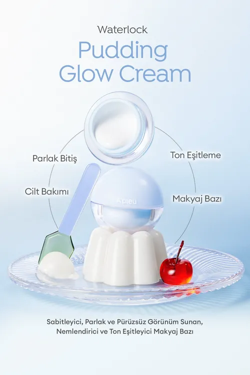 Lowurdawuk görnüş beriji makýaž bazasy APIEU Waterlock Pudding Glow Cream - 34234795