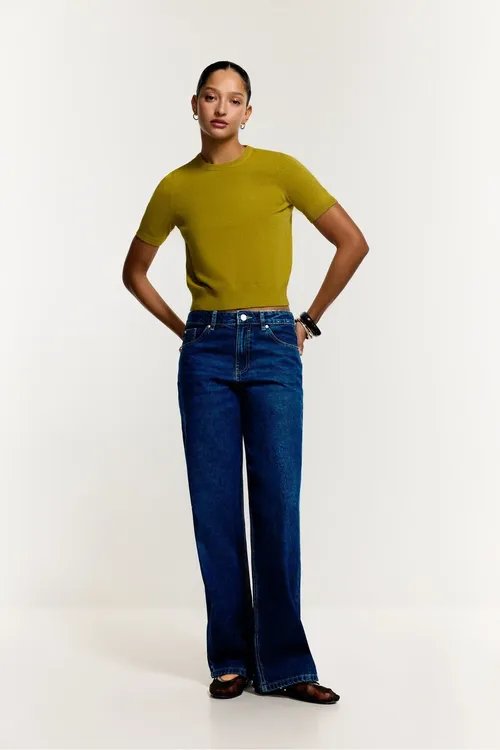 Slim wide giň jinsi balak - 36668552