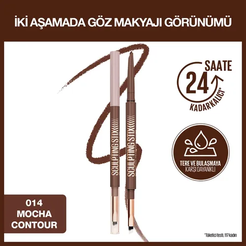 Maybelline New York Sculpting Stix goşa ujy bolan göz galamy 014 Mocha Contour - 33469667