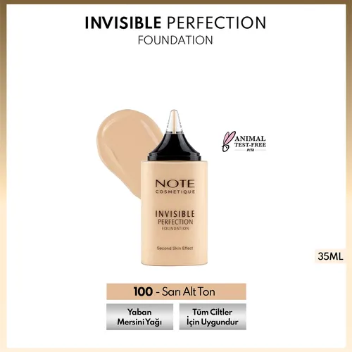 Note Invisible Perfection Fondöten 100 sary reňk öwüşginli tonal kremi - 33469648