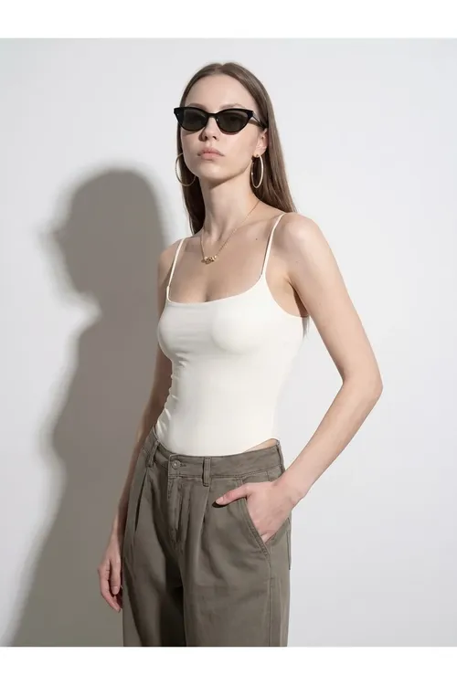 Askyly bodi 21216 Bodysuit, ekrýu - 36517436
