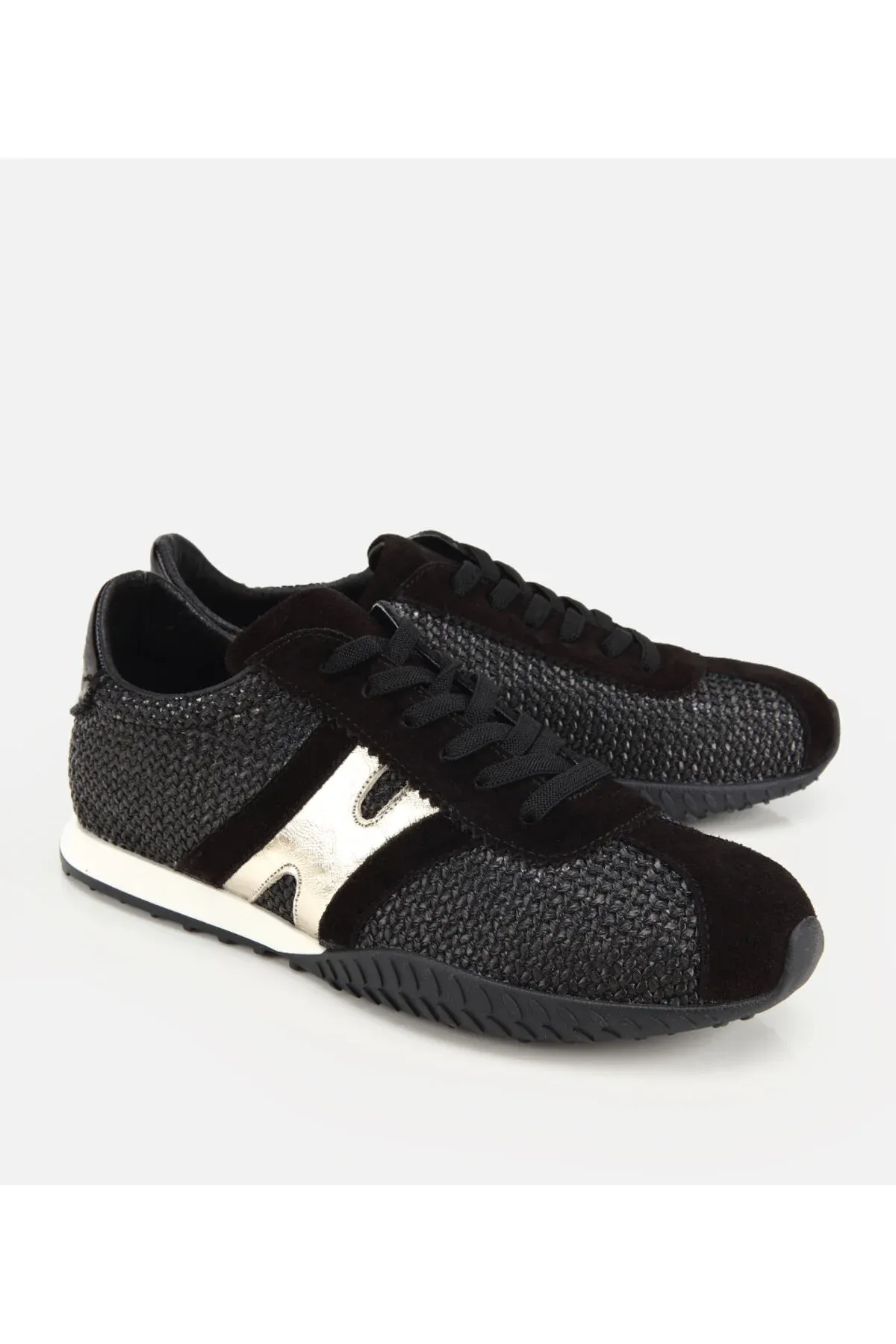 Aýal deri gara sebet jikme-jiklikli sport aýakgaby - 36469909 — surat 2/6