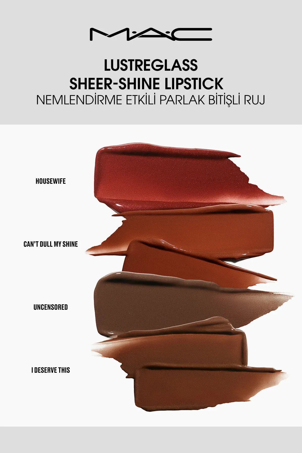 Lustreglass Sheer-Shine Lipstick - çyglandyryjy täsirli ýalpyldawyk gutarnykly ruj - Uncensored - 36596048 — surat 3/7