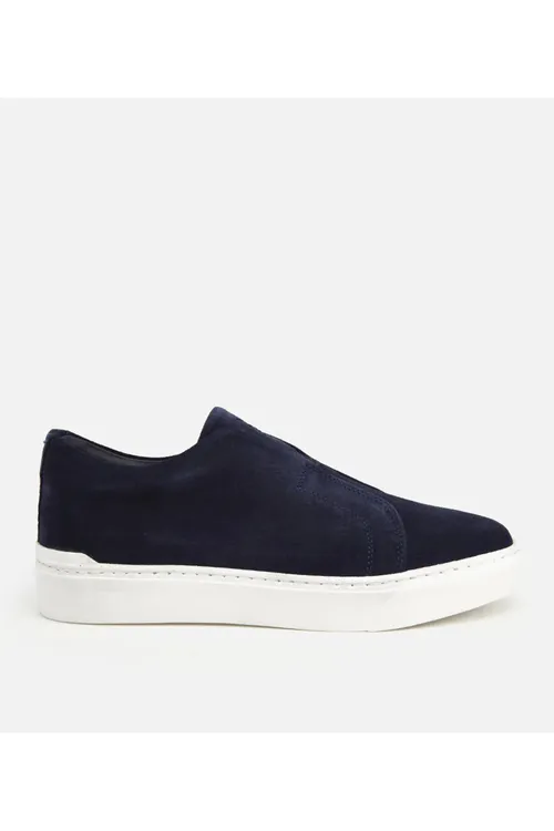 Erkekler üçin goýy gök suede deri galyň dabanly sport aýakgaby - 36469943