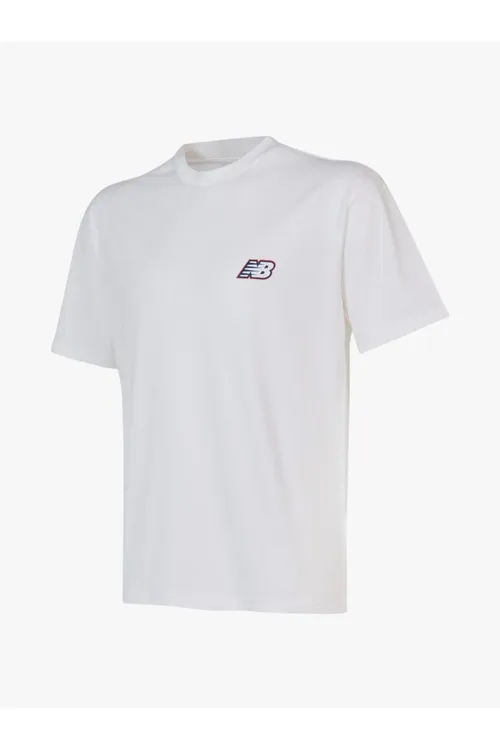 Erkekler üçin futbolka Nb Lifestyle Men Tshirt Mnt1647 - Ak - 36673049