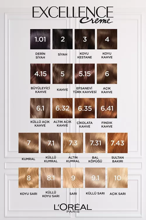 Saç üçin boýag Excellence Creme 6.41 Hoz goňur - 9230284 — surat 8/8