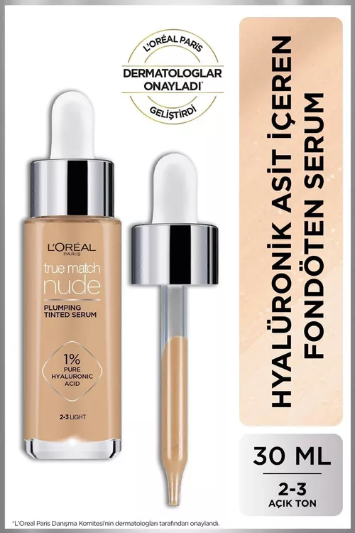 L'Oreal Paris True Match Nude Tonaldyryjy syworotka 2-3 Light - 6700278