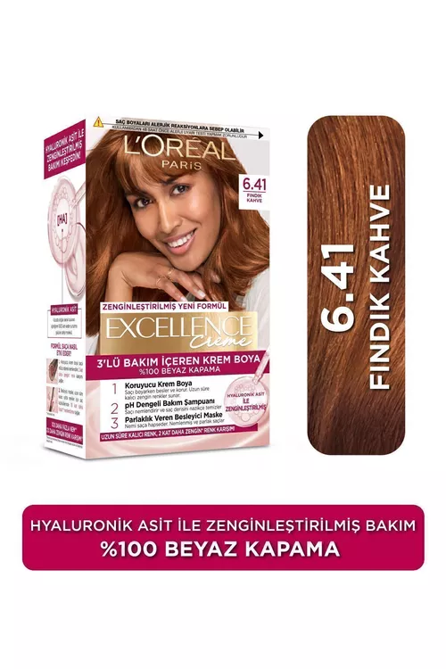 Saç üçin boýag Excellence Creme 6.41 Hoz goňur - 9230284