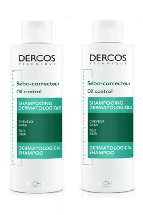 Dercos Oil Control aşa ýaglanma garşy peýdaly ideg şampuny 200 ml x 2 3337871311347 - 5349627