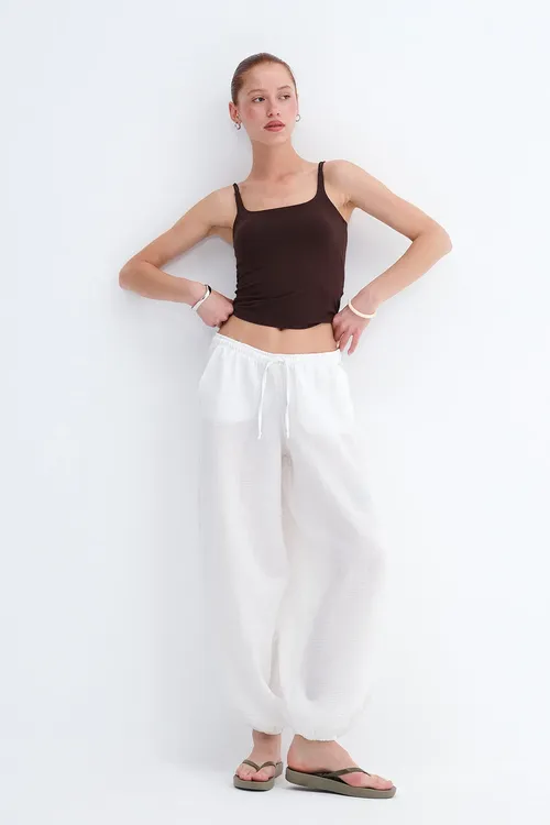 Beli rezinli şalwar balak PN18325 - 34658374