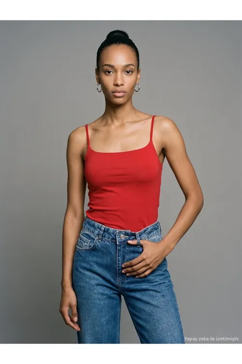 21200 Göwüsliksiz Bra-Free asgyçly top - Gyzyl - 36676589