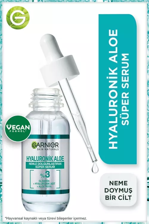 Deri çyglandyrmak üçin Hyaluronik Aloe super-syworotkasy 30 ml - 7161522