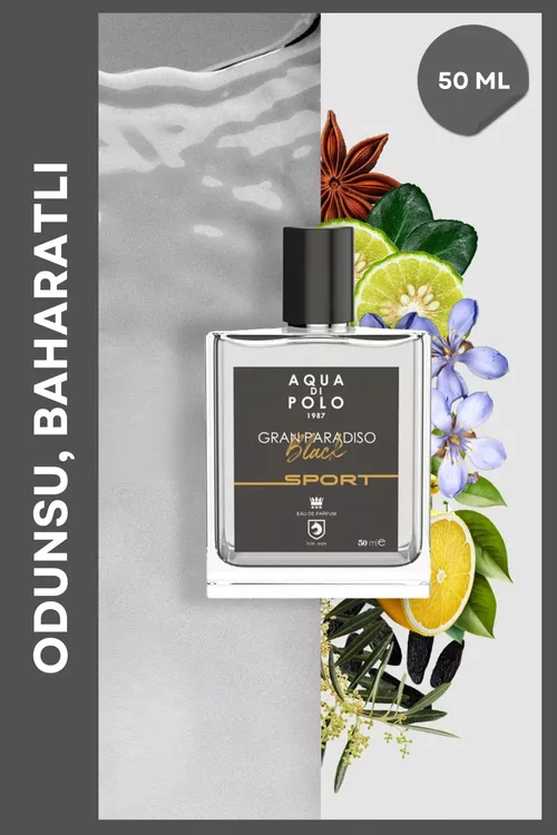 Erkekler üçin Gran Paradiso Black Sport atyry 50 ml EDP - 9169995