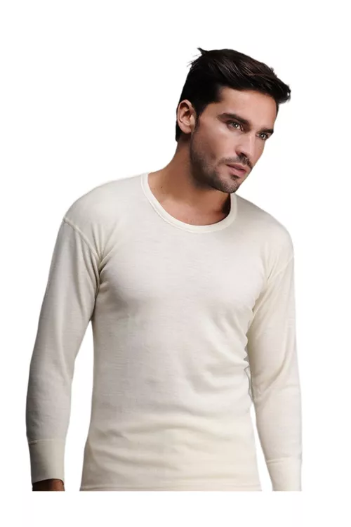 Merinos ýüňinden uzyn ýeňli erkek termoiçgeýimi - 8693521