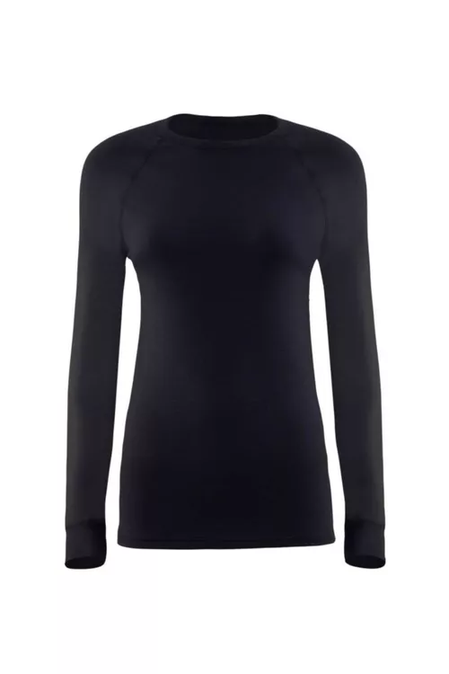 Uzyň ýeňli termo-futbolka Thermal Active gara S - 13861095