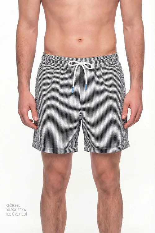 Erkek adam indigo Navy Tissue şorty - 34722442