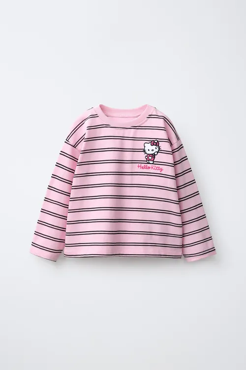 HELLO KITTY © SANRIO keşdeli zolakly futbolka - 36698432