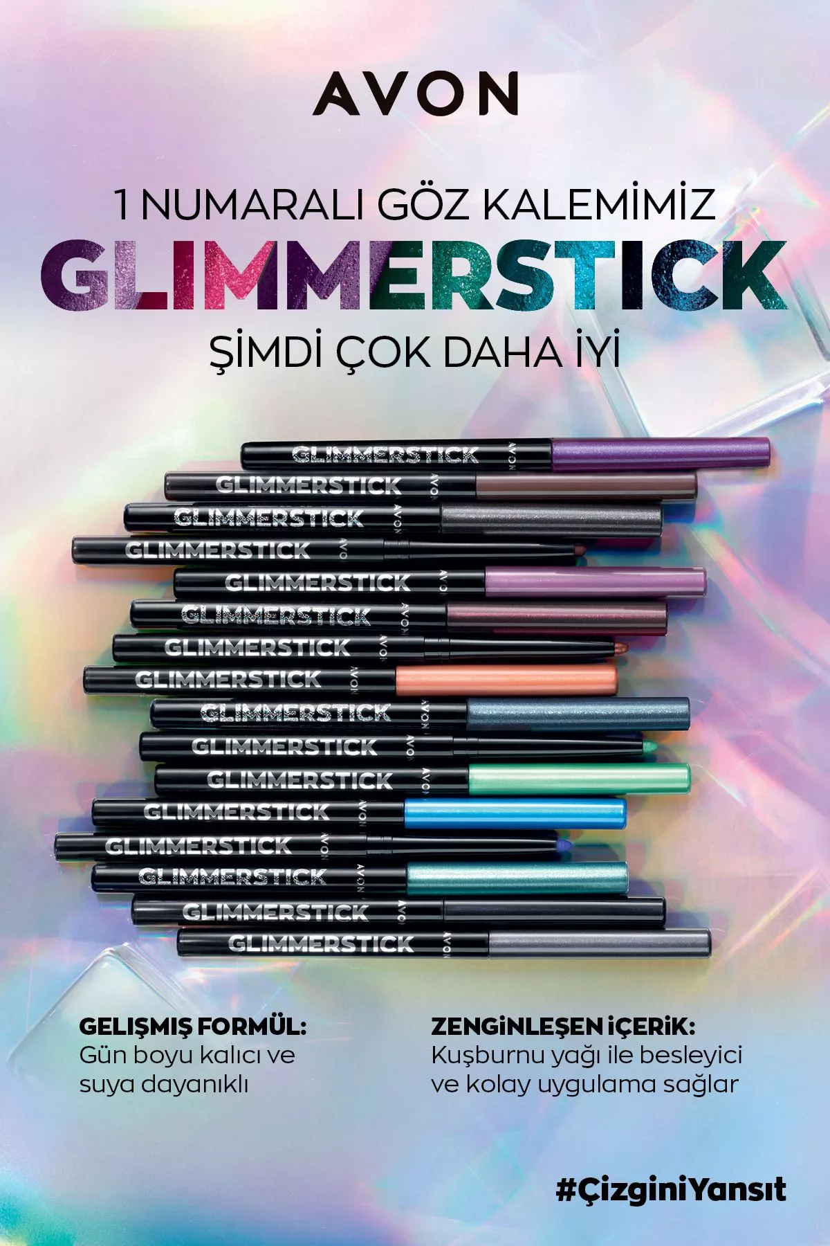 Glimmersticks Cherry Red aýlanýan göz galamy - 14128755 — surat 5/6