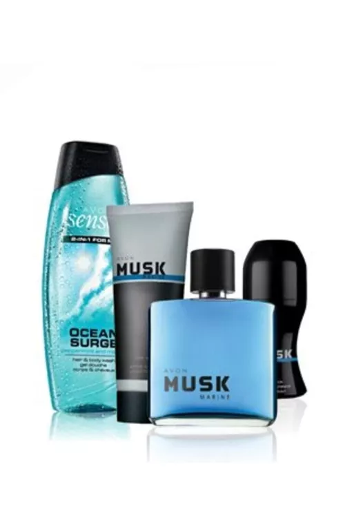 Musk Marine erkekler parfýum toplumy, 4 sany 75 ml - 14106916