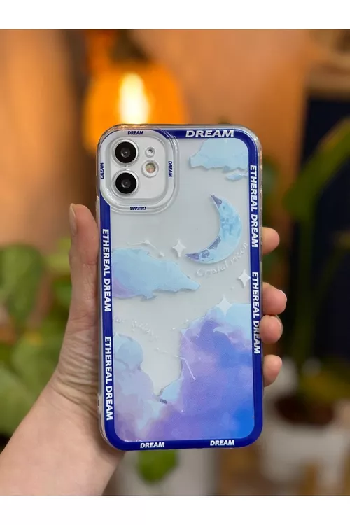 iPhone 11 üçin Cyrstal Moon suratly dury kabyk - 23098690