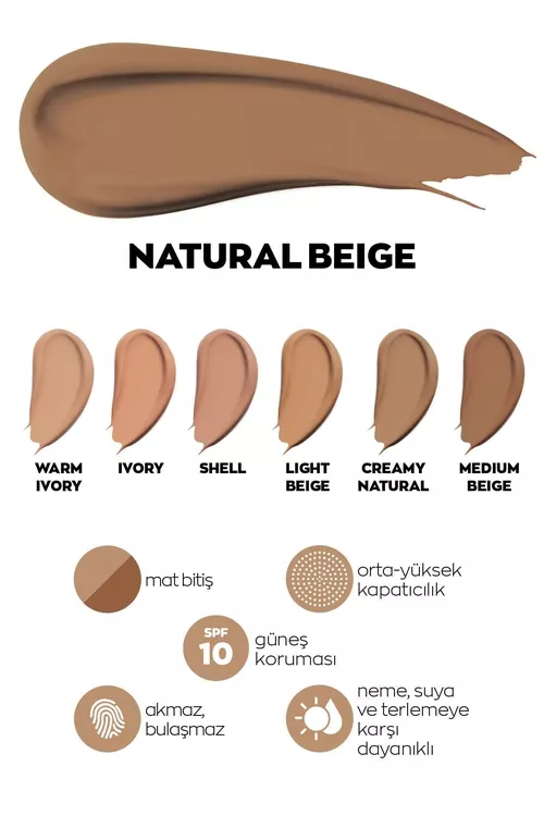 Mat tonal krem Power Stay 30 ml Natural Beige - 5147100 — surat 2/2