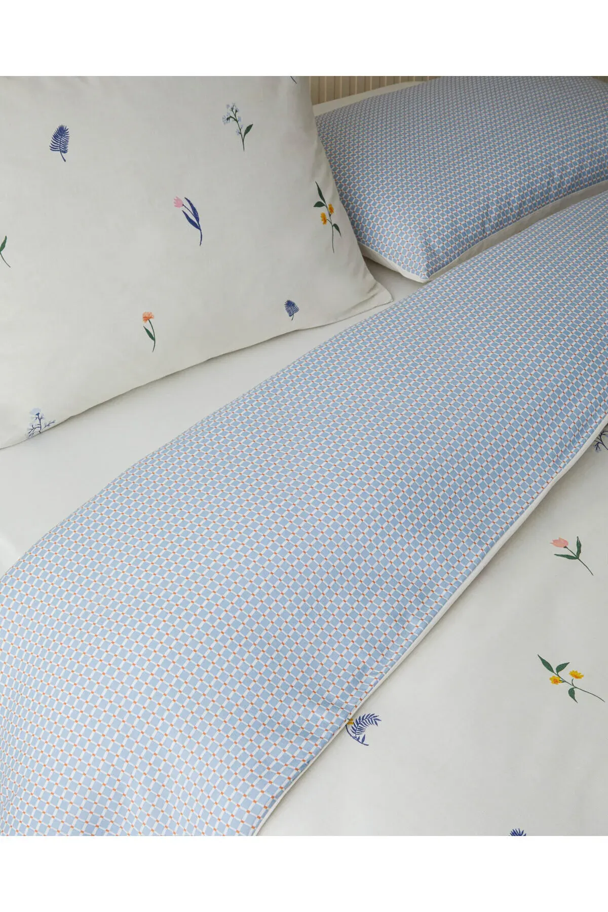Flowery ýeňil ütülenýän iki kişilik ýorgan-düşek toplumy 200x220 sm, gök - ýaşyl - 34170706 — surat 4/7