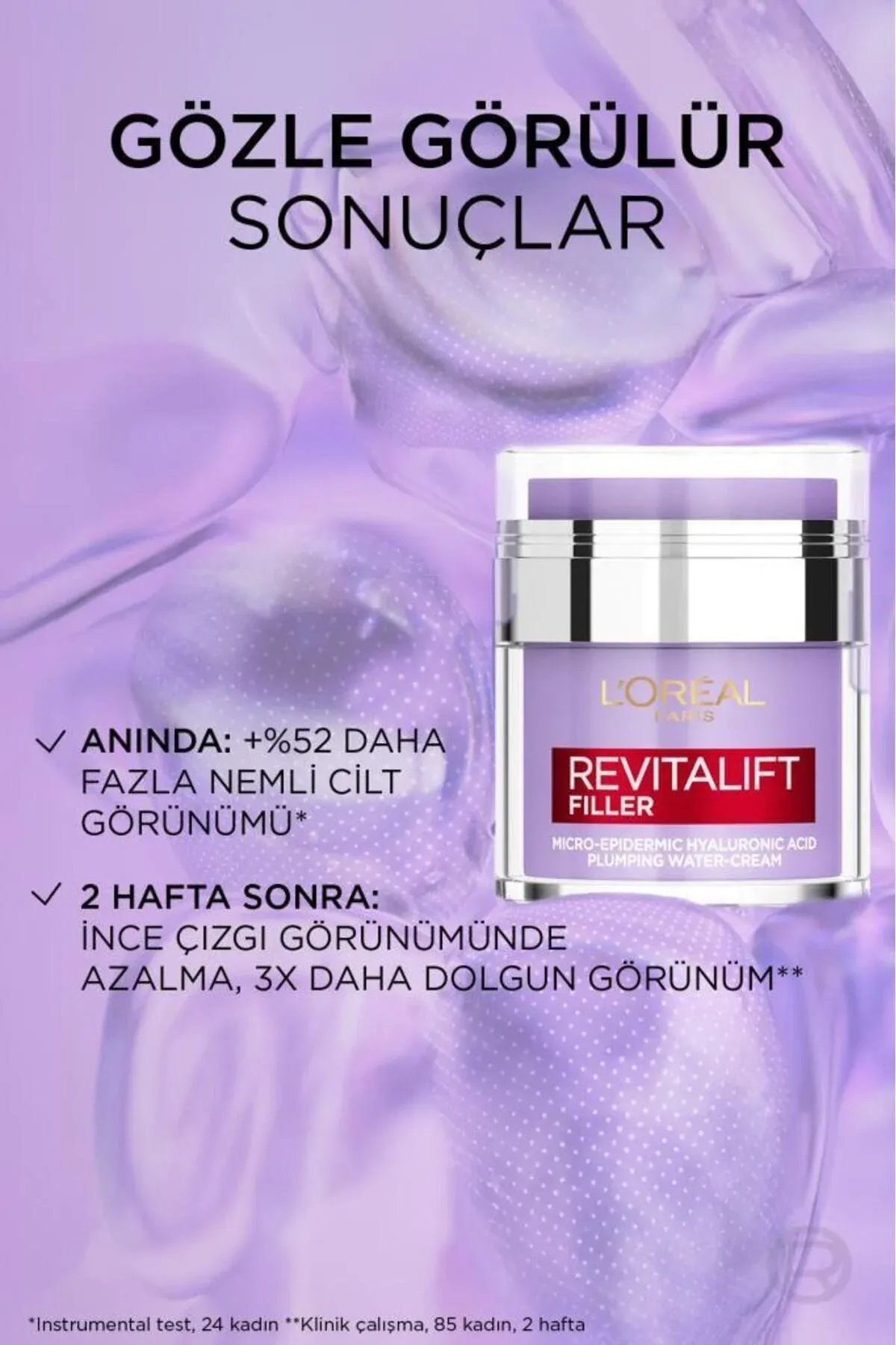 Revitalift Filler Pressed Jar nemlendiriji krem + Glotion tebigy ýalpyldy 901 Fair Glow 40 ml - 34249702 — surat 6/8